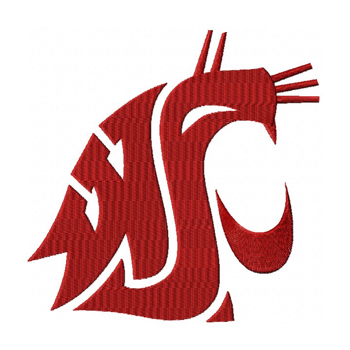 Washington State Cougars embroidery design - Embroidery Design