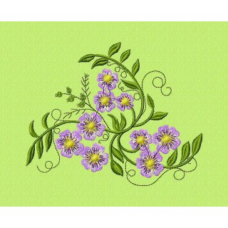 Don't forget flowers embroidery design - Embroidery Design