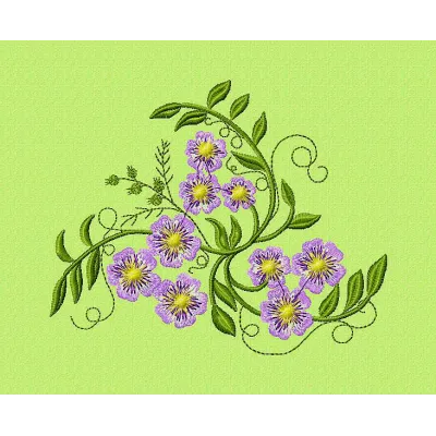 Don't forget flowers embroidery design - Embroidery Design