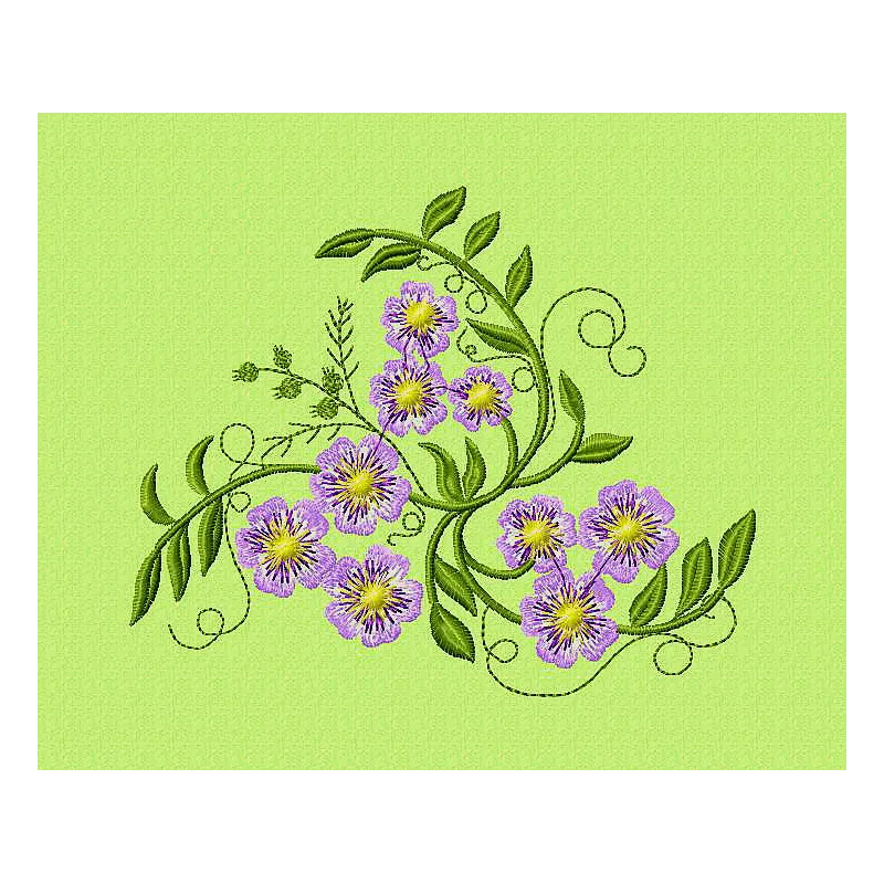 Don't forget flowers embroidery design - Embroidery Design
