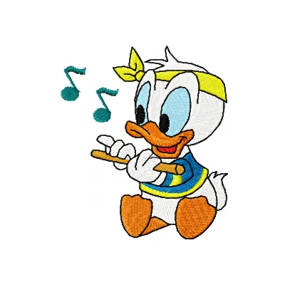 Donald Duck Trumpet Player Stitching Pattern