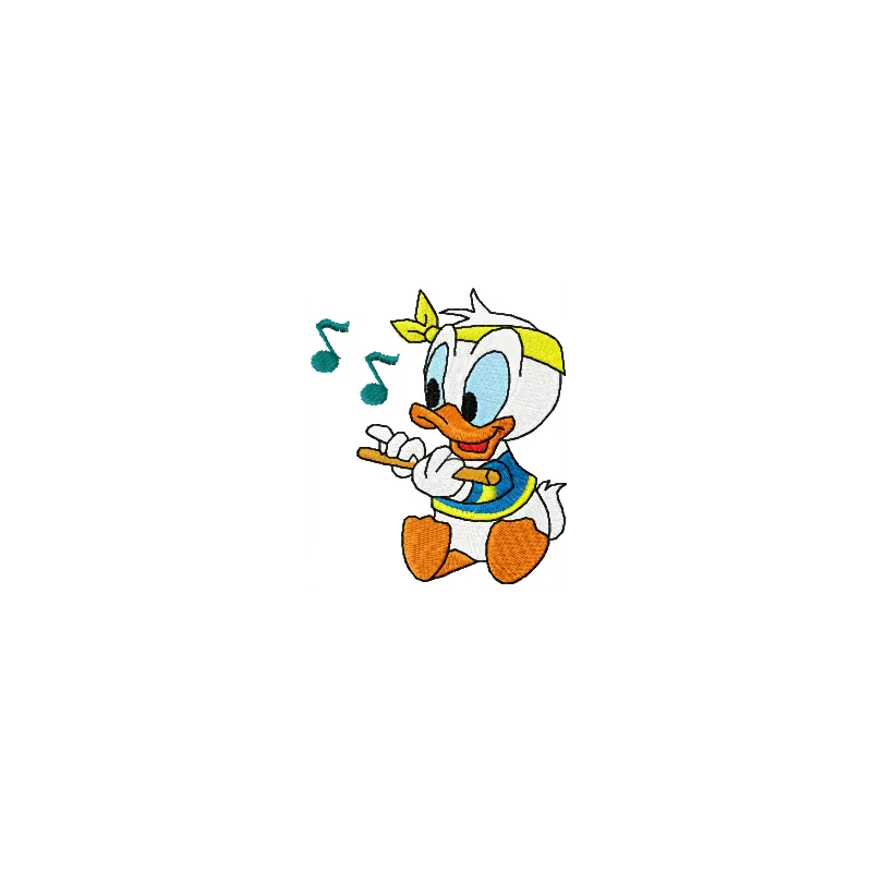 Donald Duck Trumpet Player Stitching Pattern