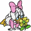 Daisy Duck & Flower Stitching Pattern | DuckTales Design