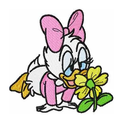 Daisy Duck & Flower Stitching Pattern | DuckTales Design