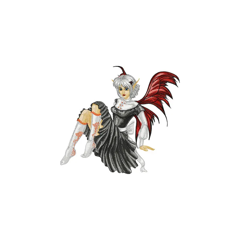 Modern Fairy Gothic Stitching Pattern | Dark Fantasy Design