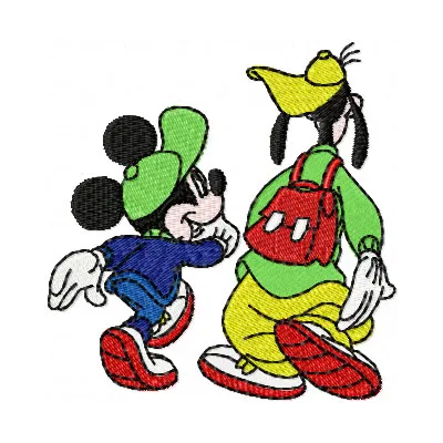 Mickey & Goofy Stitching Pattern for Disney Fans