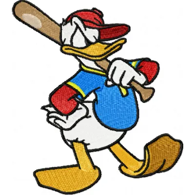 Commanding Donald Duck Stitching Pattern for Crafters