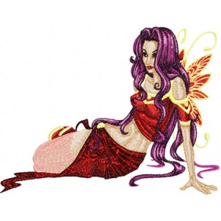 Modern Fairy 6 embroidery design - Embroidery Design