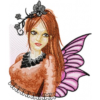 Modern Fairy 5 embroidery design - Embroidery Design