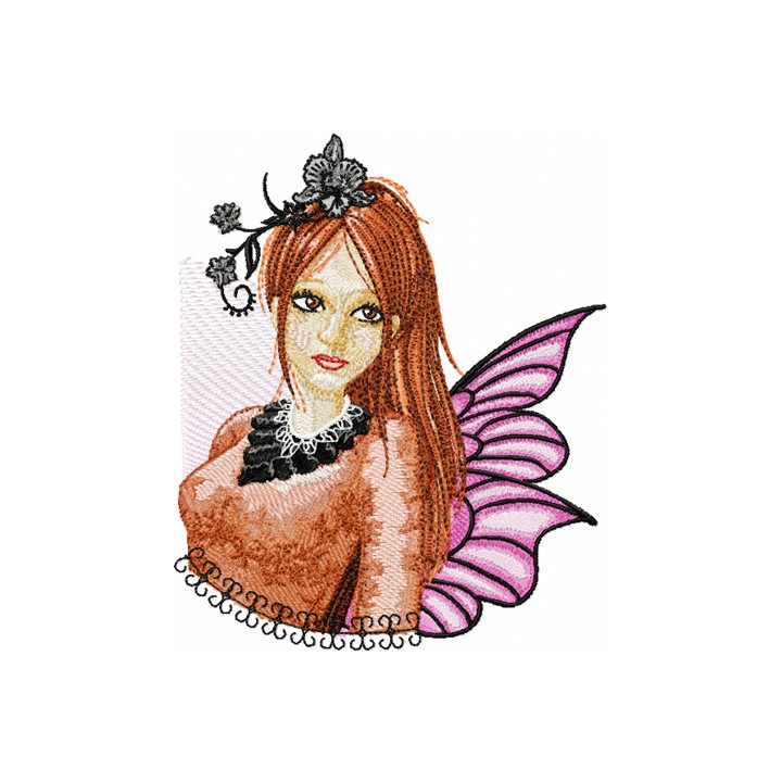 Modern Fairy 5 embroidery design - Embroidery Design