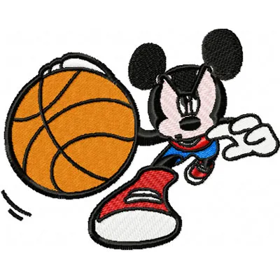 Mickey Mouse Basketball Stitching Pattern | Sports Fan Desi…