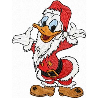 Christmas Donald Duck embroidery design - Embroidery Design