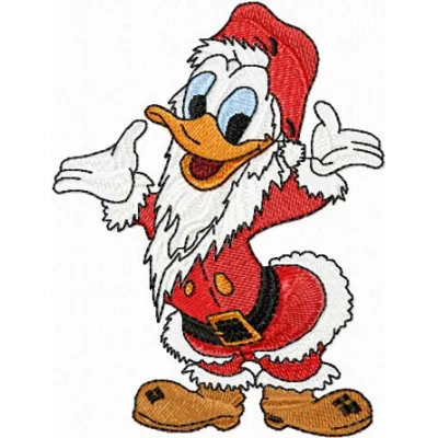 Festive Duck Character Stitching Pattern for Holiday Projec…