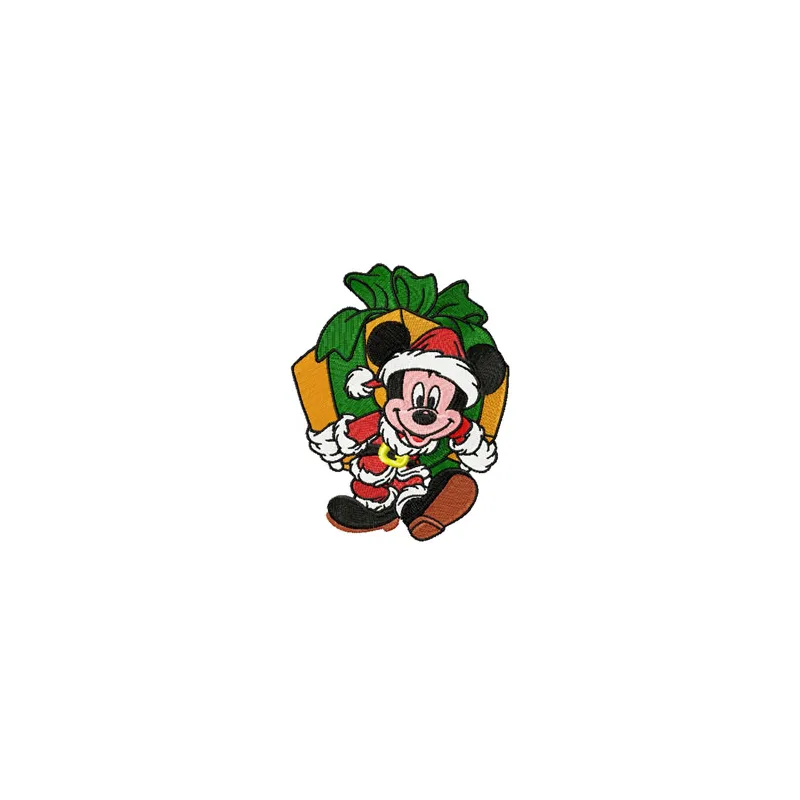 Christmas Mickey Mouse Stitching Pattern for Holiday Crafts