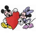 Mickey & Minnie Valentine Stitching Pattern for Couples