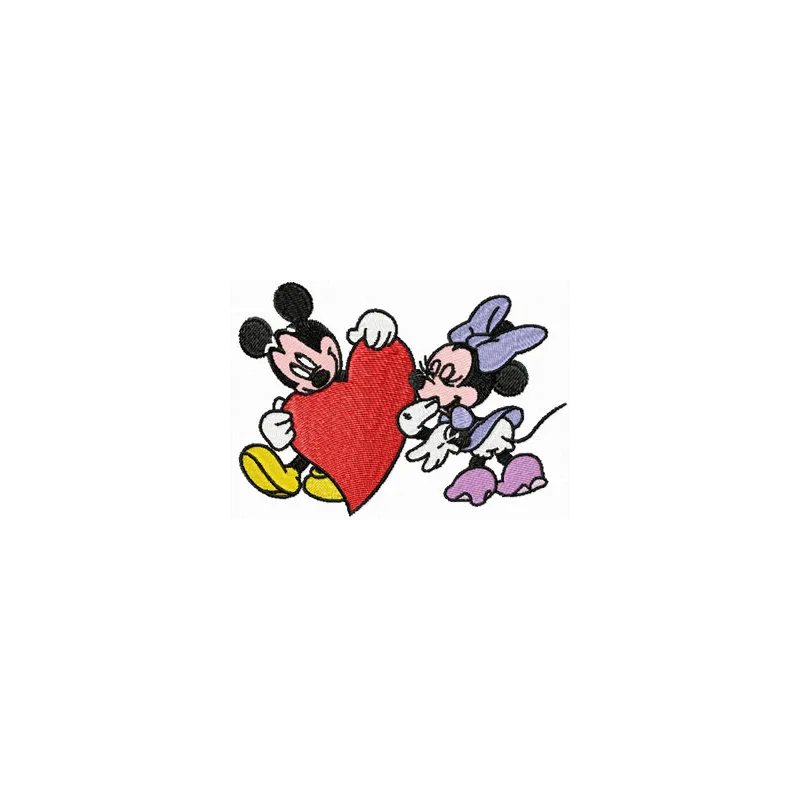 Mickey & Minnie Valentine Stitching Pattern for Couples