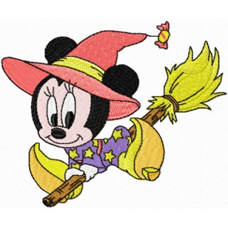 Minnie Mouse Halloween embroidery design - Embroidery Design