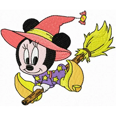 Minnie Mouse Fairy Halloween Stitching Pattern