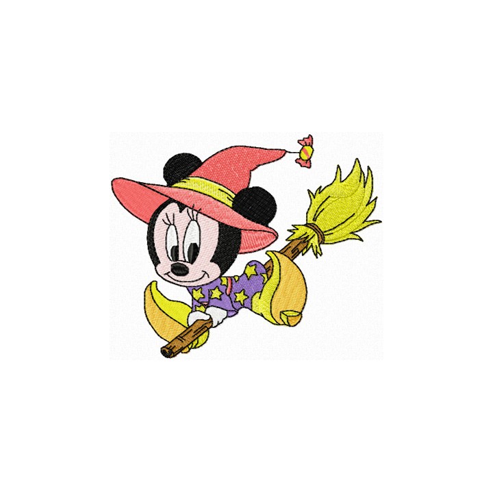 Minnie Mouse Halloween embroidery design - Embroidery Design