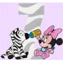 Minnie Mouse Z Zebra Design | Disney Alphabet Embroidery