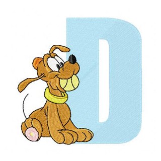 Pluto D Dog embroidery design - Embroidery Design