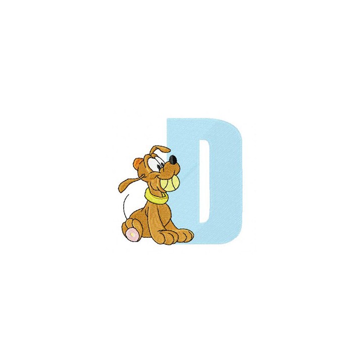 Pluto D Dog embroidery design - Embroidery Design