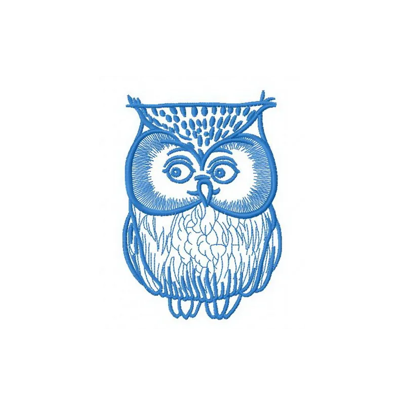 Confused Owl Stitching Pattern | Whimsical Feathered Design