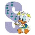 Duck S Song Embroidery - Musical Donald Design File