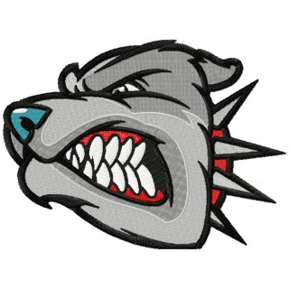 Dog mascot embroidery design - Embroidery Design