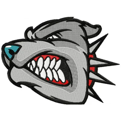 Playful Dog Mascot Stitching Pattern for Crafters