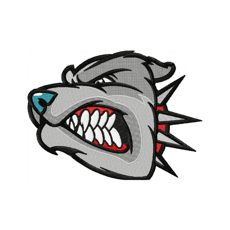 Playful Dog Mascot Stitching Pattern for Crafters