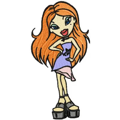 Bratz Party embroidery design - Embroidery Design