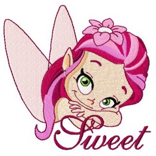 Sweet fairy 3 embroidery design - Embroidery Design
