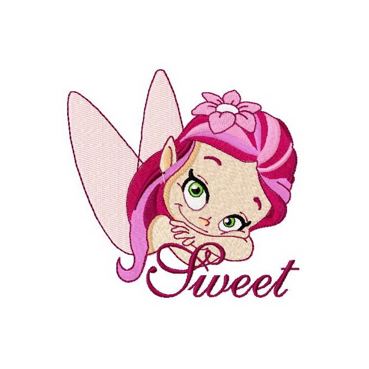 Sweet fairy 3 embroidery design - Embroidery Design