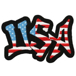 USA 3 embroidery design - Embroidery Design