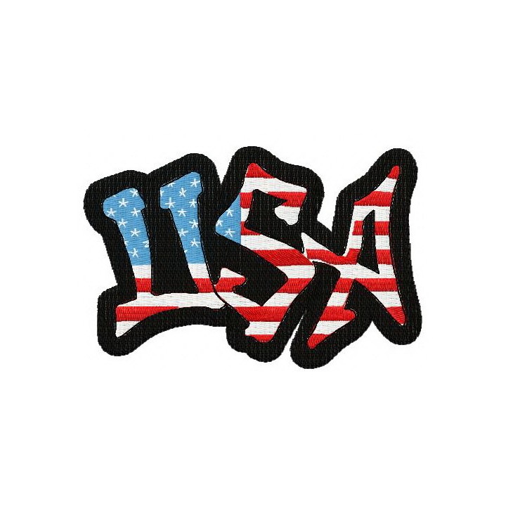 USA 3 embroidery design - Embroidery Design