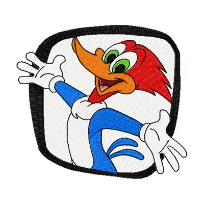 Woody Woodpecker Stitching Pattern - Cartoon Design
