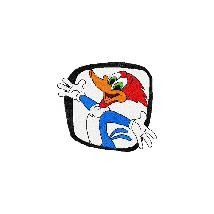 Woody Woodpecker embroidery design - Embroidery Design