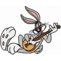 Bugs Bunny Playing Banjo Stitching Pattern