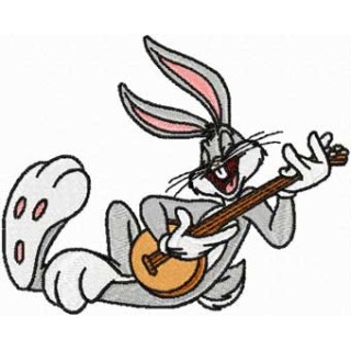 Bugs Bunny Sings Your Favorite Songs on the Banjo embroidery design - Embroidery Design