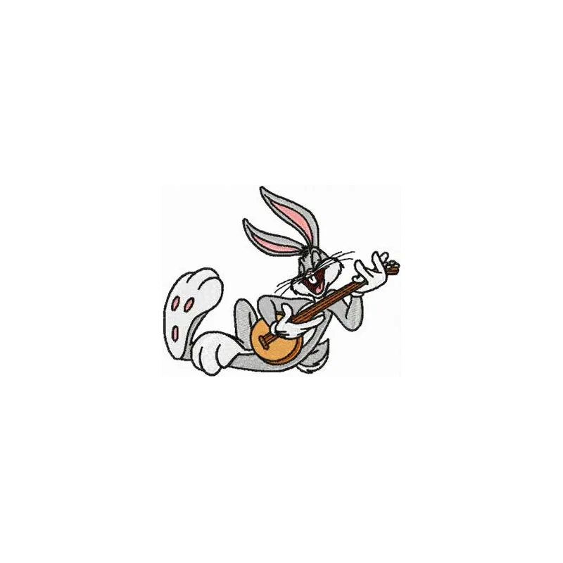 Bugs Bunny Playing Banjo Stitching Pattern