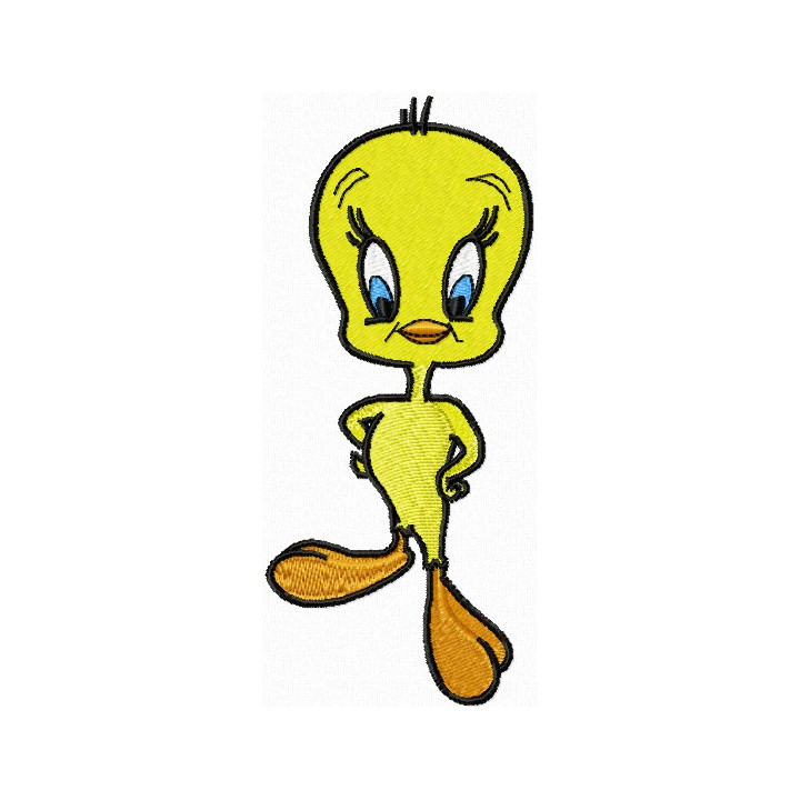 Tweety I'm Brave embroidery design - Embroidery Design
