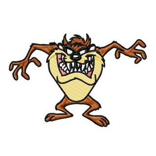 Looney Tunes Taz 1 embroidery design - Embroidery Design