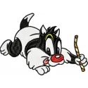 Sylvester Cat Stitching Pattern | Looney Tunes