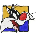Sylvester Happy Face Stitching Pattern | Looney Tunes