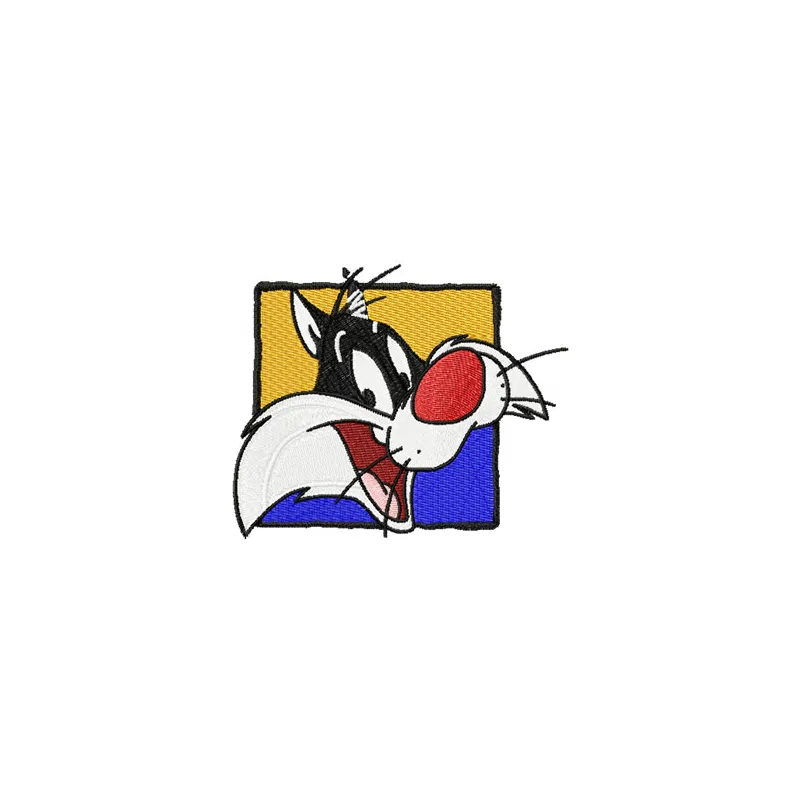 Sylvester Happy Face Stitching Pattern | Looney Tunes