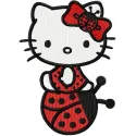 Hello Kitty Ladybug Stitching Pattern for Kids & Crafters