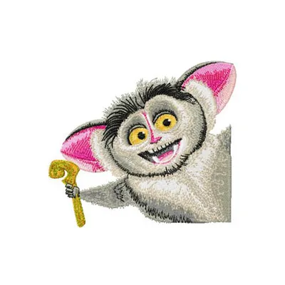 Lemur 1 embroidery design - Embroidery Design