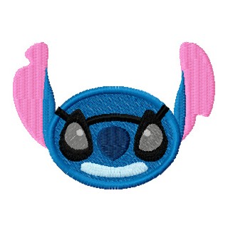 Stitch Smile with Glasses embroidery design - Embroidery Design