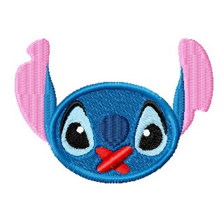 Stitch Smile Don't Talk embroidery design - Embroidery Design